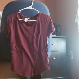 Maroon h&m shirt